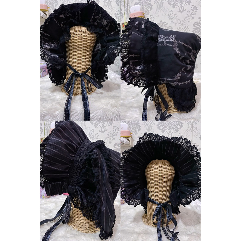H.Naoto frill lolita bonnet bunny