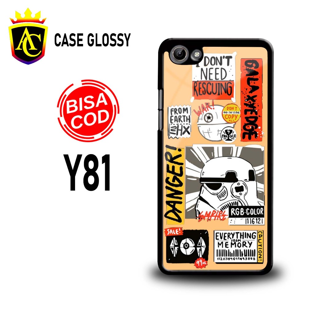 Case Vivo y81 Vivo y83 Vivo y93 Vivo y95 Vivo y91C Terbaru  - Hardcase 2d glossy - kesing hp - Hardc