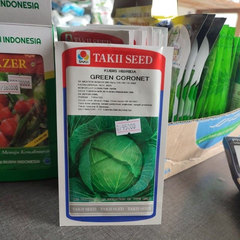 Bibit Kubis/Kol Hibrida GREEN CORONET Original