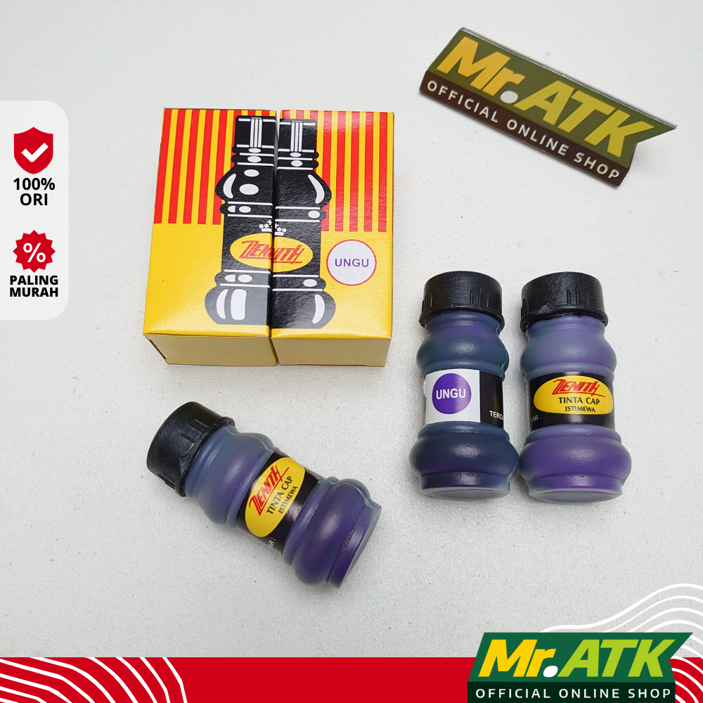 

TINTA CAP / STAMPEL ZENITH WARNA UNGU - REFILL INK TINTA ISI ULANG STEMPEL / STAMP INK / TINTA CAP JEMPOL