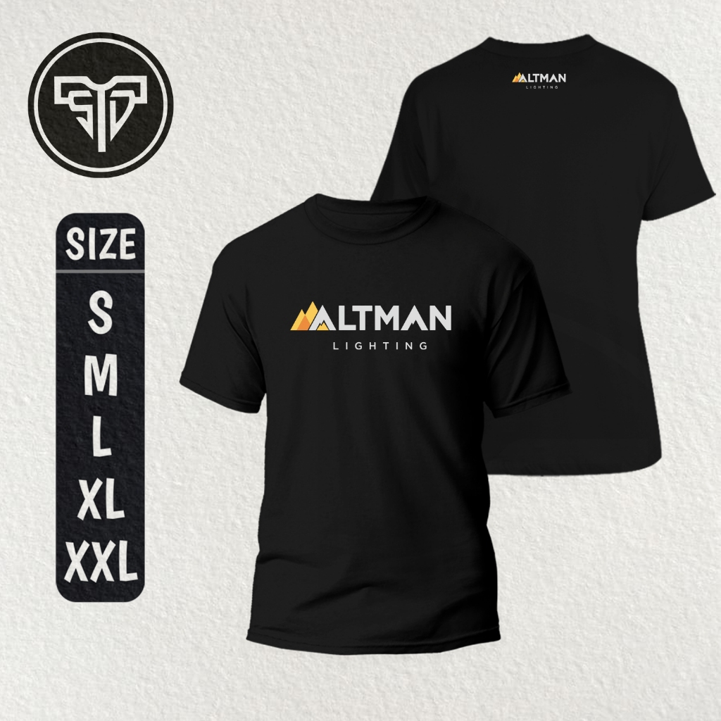 Kaos Altman Lighting | Kaos Lighting Crew | Baju Lighting Panggung | Depan Belakang