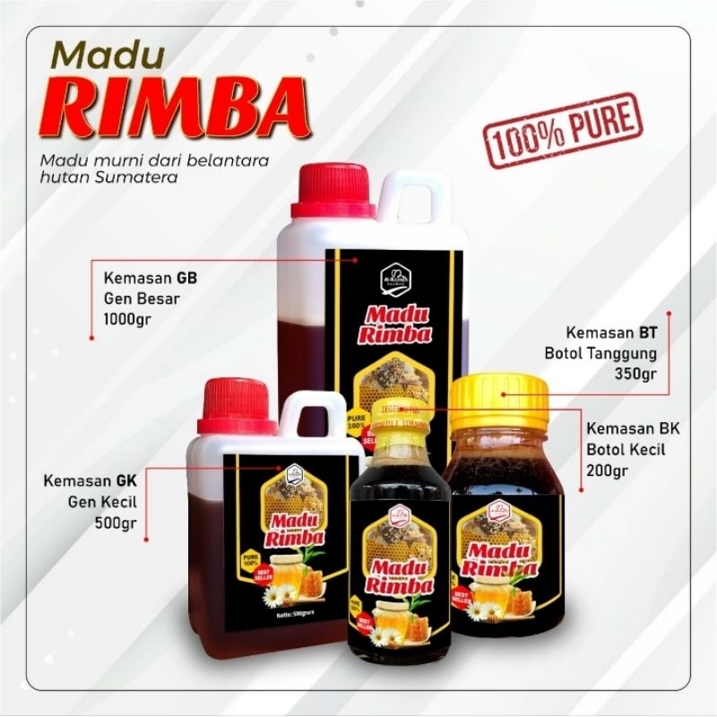 

MADU RIMBA MADU MURNI BERKUALITAS 1 KG