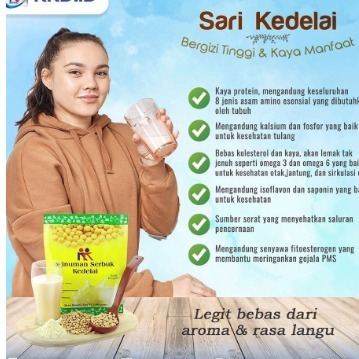 

Susu Kedelai Bubuk KK Minuman Serbuk Kedelai Soya Bean non GMO 1 pack 400gram