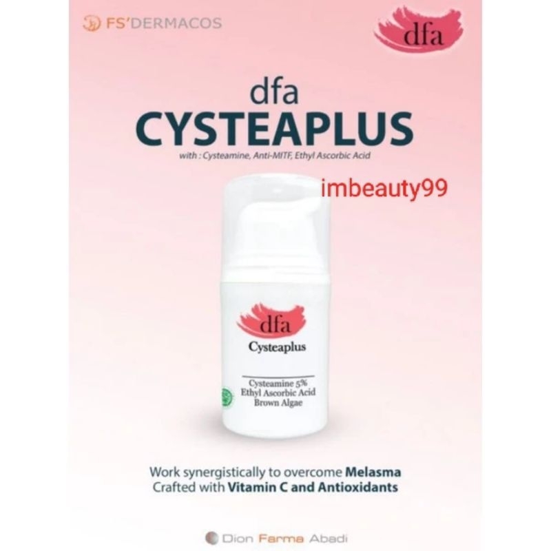 DFA Cysteaplus Serum - pencerah pemutih anti aging - anti kerutan moisturizer - cystea plus - BPOM