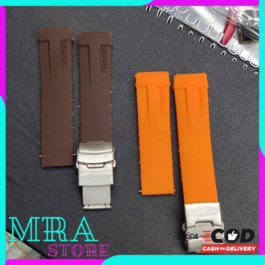 Tissot Trace T-Race Tali Jam Tangan Strap Rubber Silicone Murah