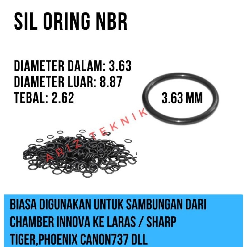 Oring Sil Sambungan {Dari Chamber Innova Ke Laras Chamber Sharp Tiger,Phoeni}