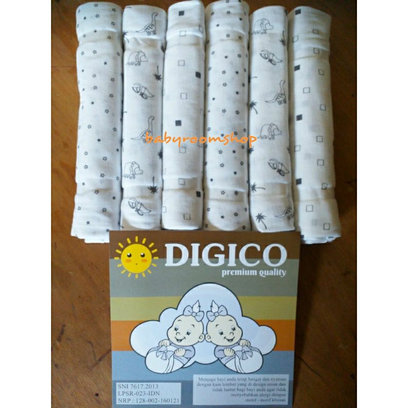 6 Pcs Bedong Kaos DIGICO