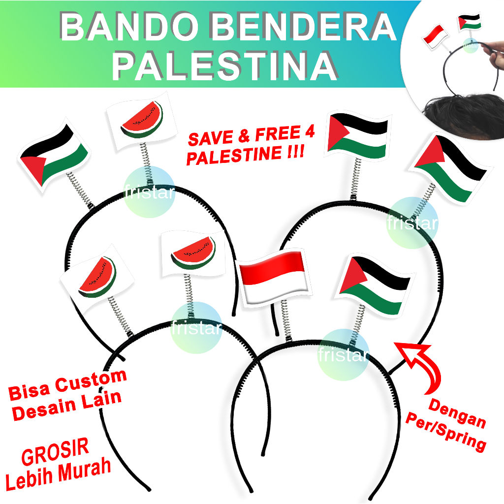 Palestina bando syal sorban atribut bendera kaos baju palestin palestine free shal hijab jilbab surb