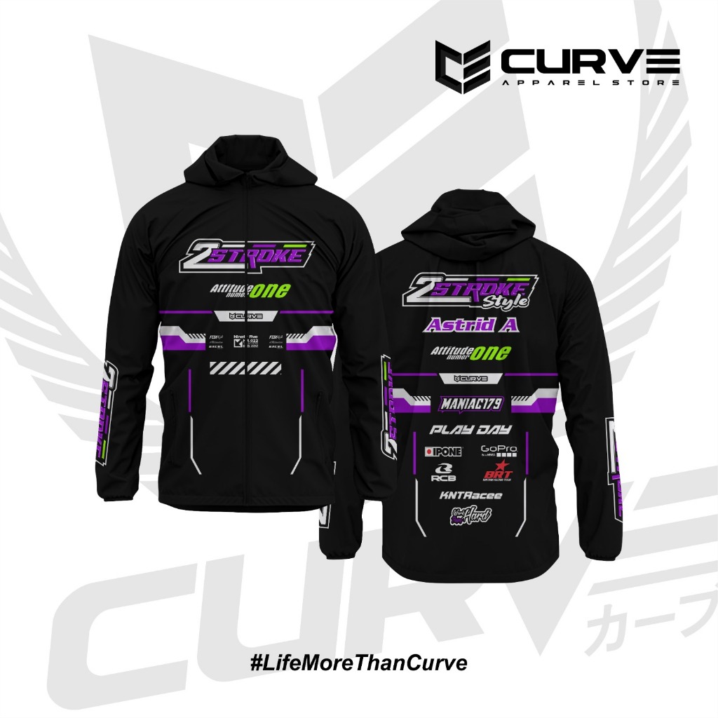 JAKET RACING PARASUT BEBAS REQUEST SESUAI KEINGINAN