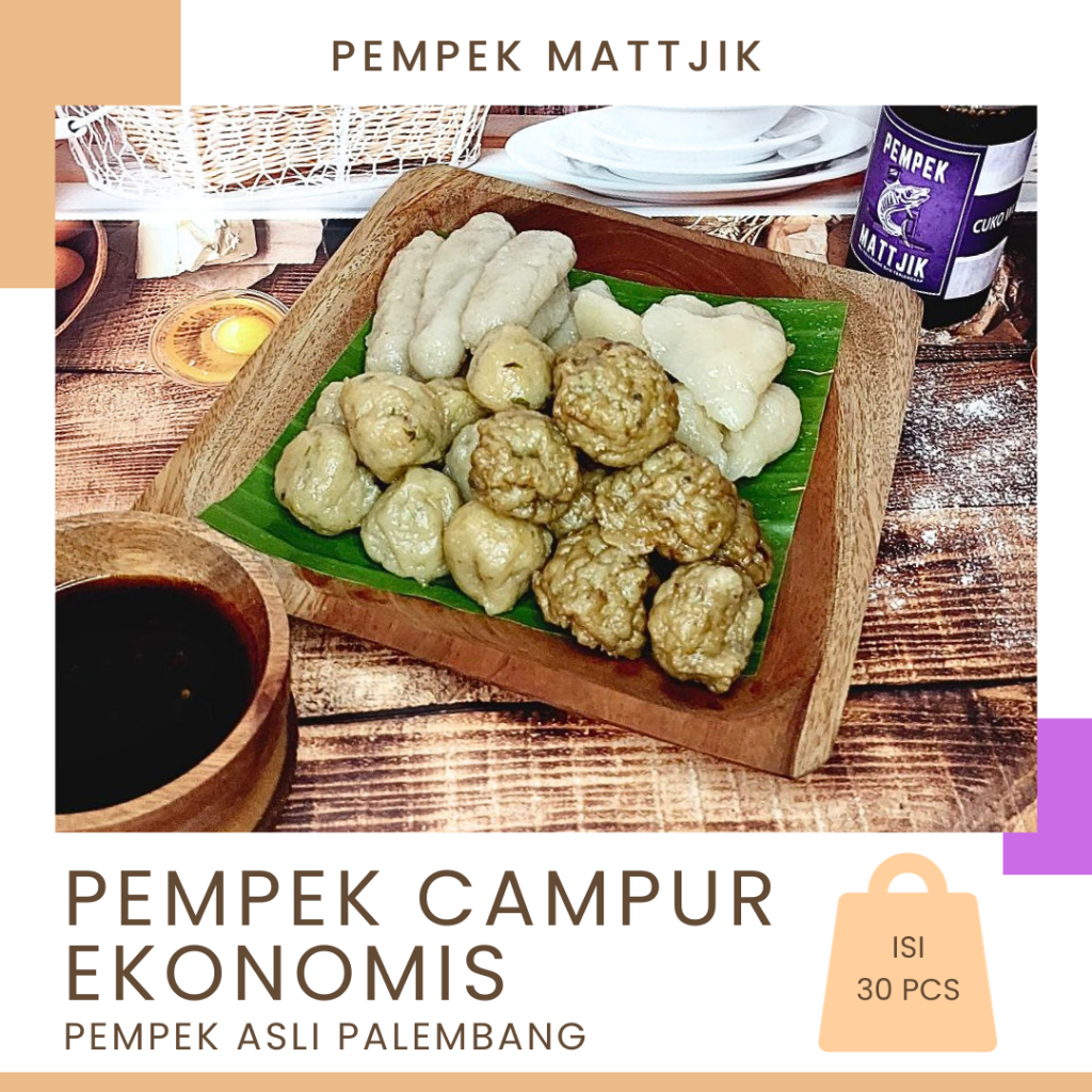 

PEMPEK CAMPUR ASLI PALEMBANG (ISI 30 PCS)