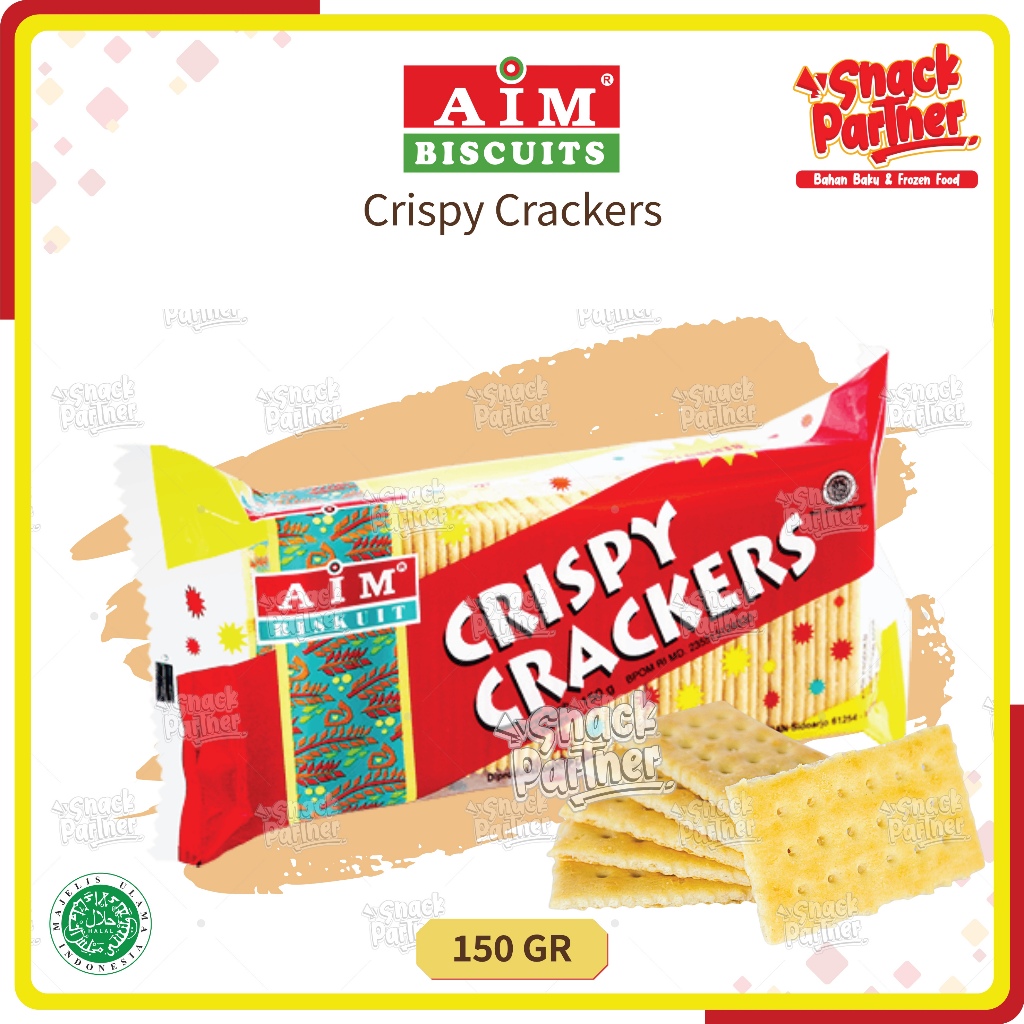 

AIM - CRISPY CRAKERS 150 GR - Biscuit Biskuit Krispi Craker Kraker 150GR