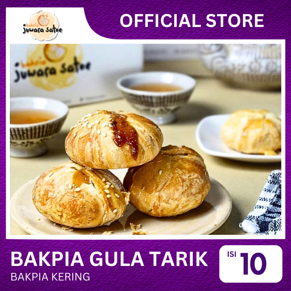 

[ ISI 10 ] BAKPIA GULA TARIK - BAKPIA JUWARA SATOE OLEH - OLEH KHAS JOGJA