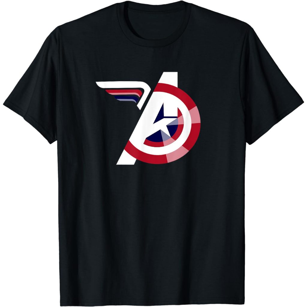 Baju Kaos Dewasa Marvel Avengers A Logo Captain America T-Shirt Pakaian Fashion Atasan Distro Remaja