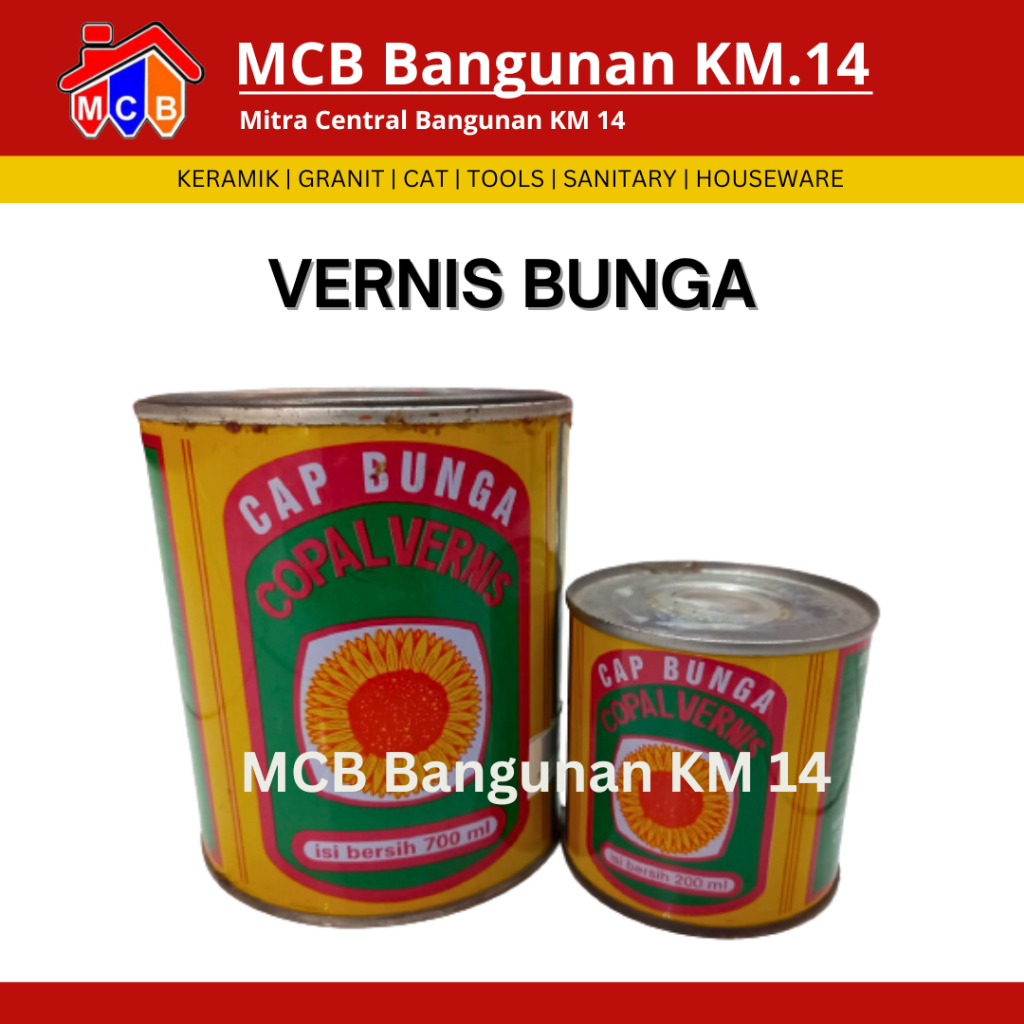 Vernis Kayu Cap Bunga / Copal Vernis