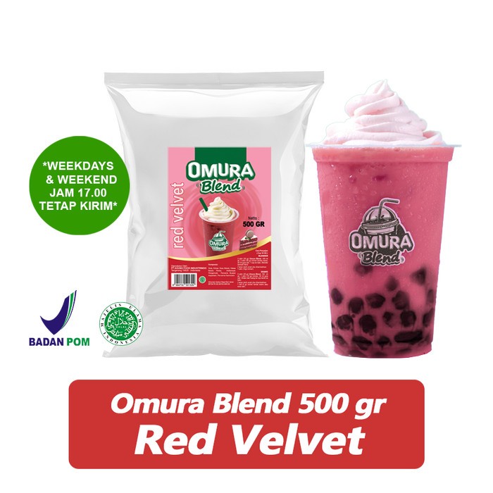 

Bubuk Minuman Premium Rasa Red Velvet 500Gr / Red Velvet Mix Gula - NUSANTARA POWDER - BLEND
