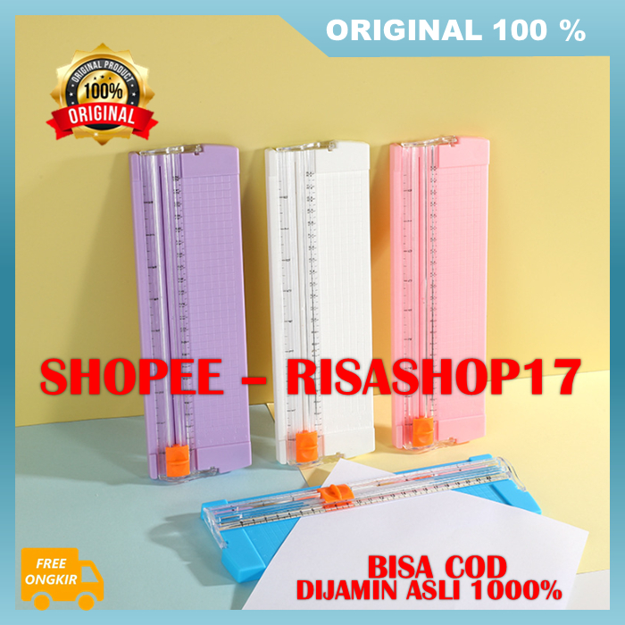 

Penggaris Potong Kertas Alat Pangkas Kertas Paper Trimmer Mini 100% ASLI