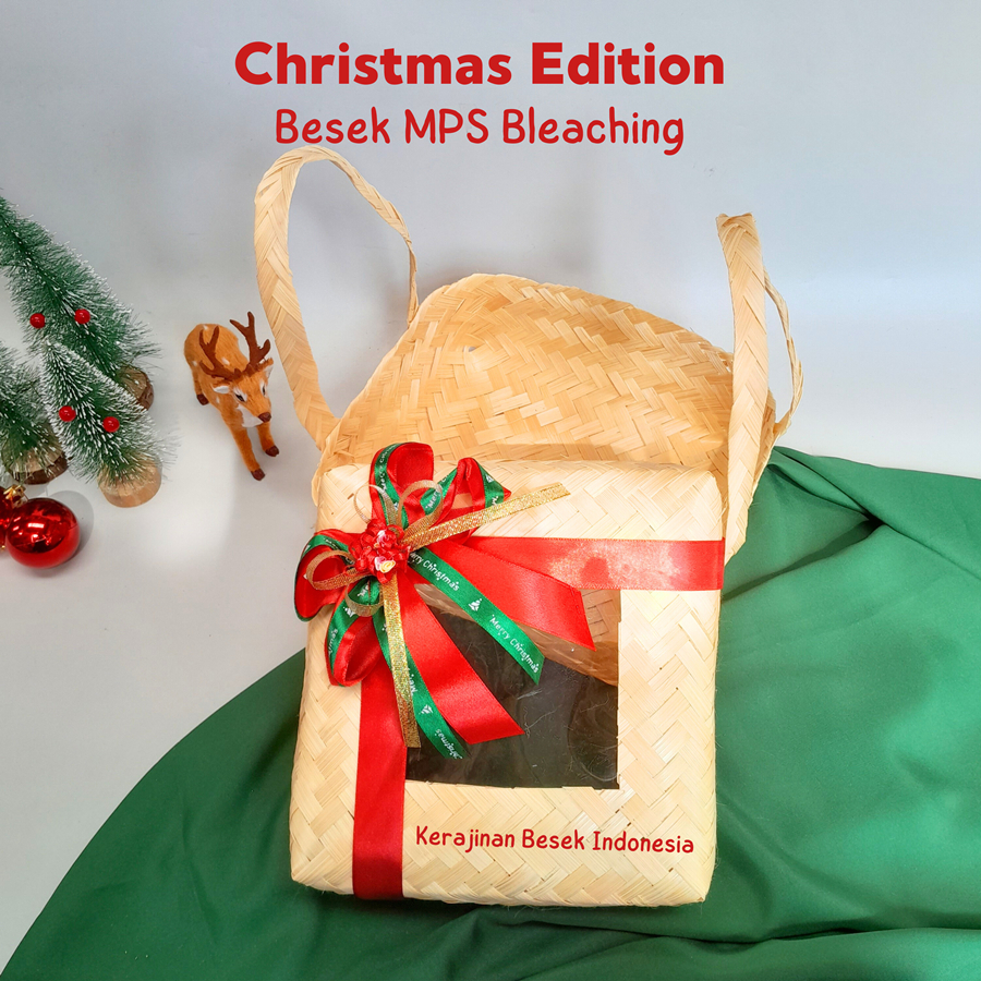 

BESEK NATAL Besek jinjing bleaching MPS Besek nasi Besek ayam utuh Goodie bag Hampers natal Box mika Christmas window box Box cookies natal Parsel natal