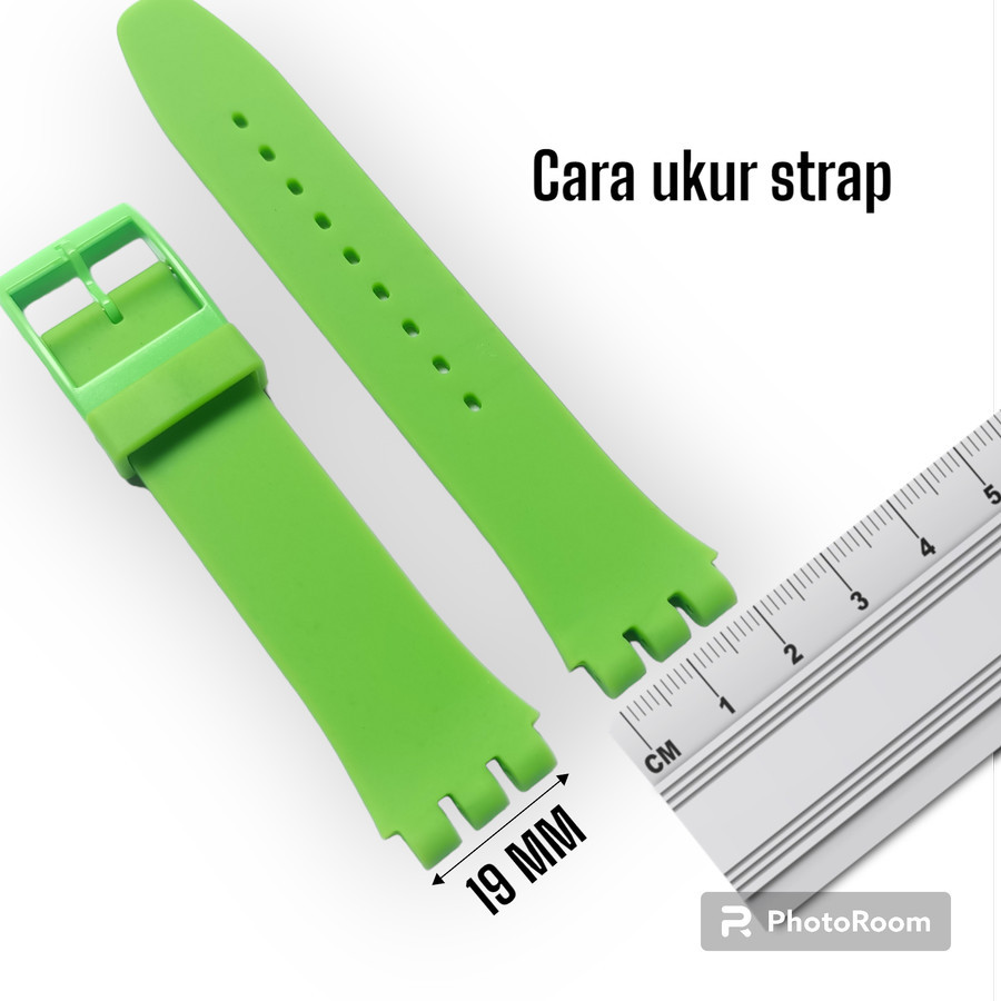 STRAP JAM TANGAN SWATCH 19 MM TALI JAM TANGAN SILICON ORIGINAL