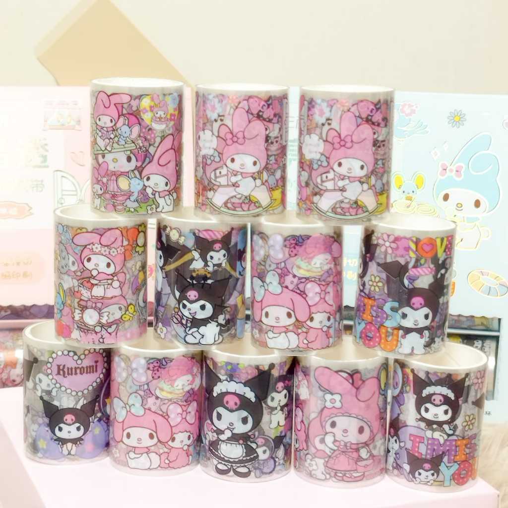 

Jual 1 Box Isi 12pcs Roll Solatip / Washi Tape Sanrio / Selotip Hello Kitty / Deco Tape Sanrio