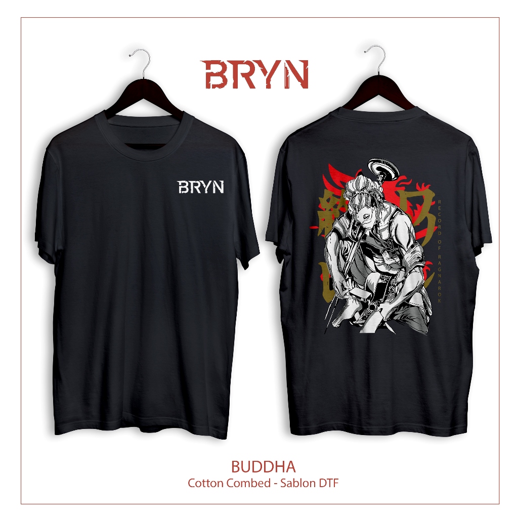 BARYON Baju SHUUMATSU NO VALKYRIE BUDDHA / Kaos Anime Distro Cotton Combed Sablon Dtf