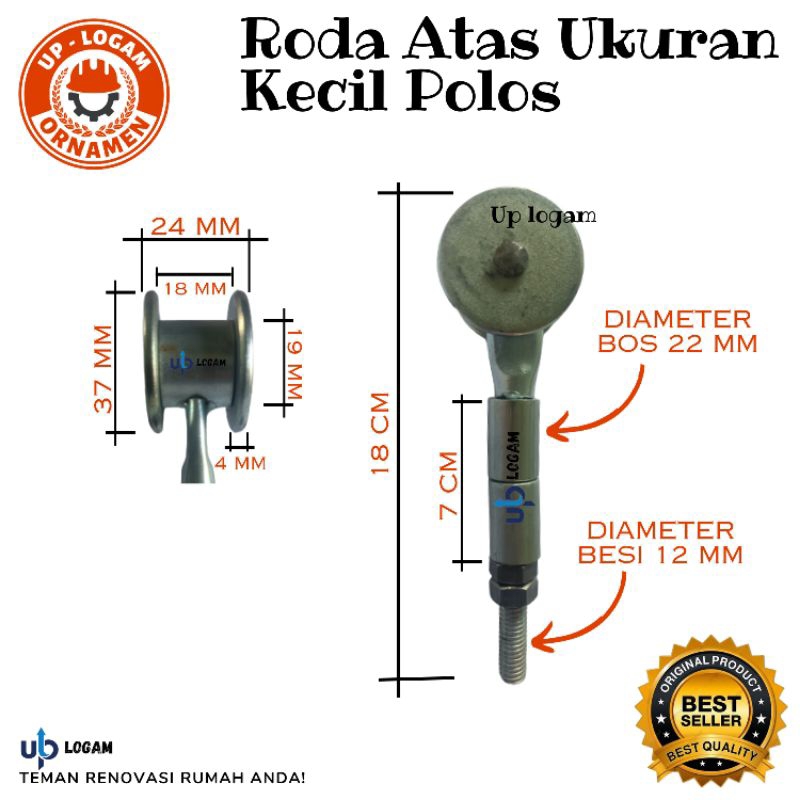 Roda atas Hasky Kecil Bosching Roda henderson pintu gantung pintu garasi pintu gebyog