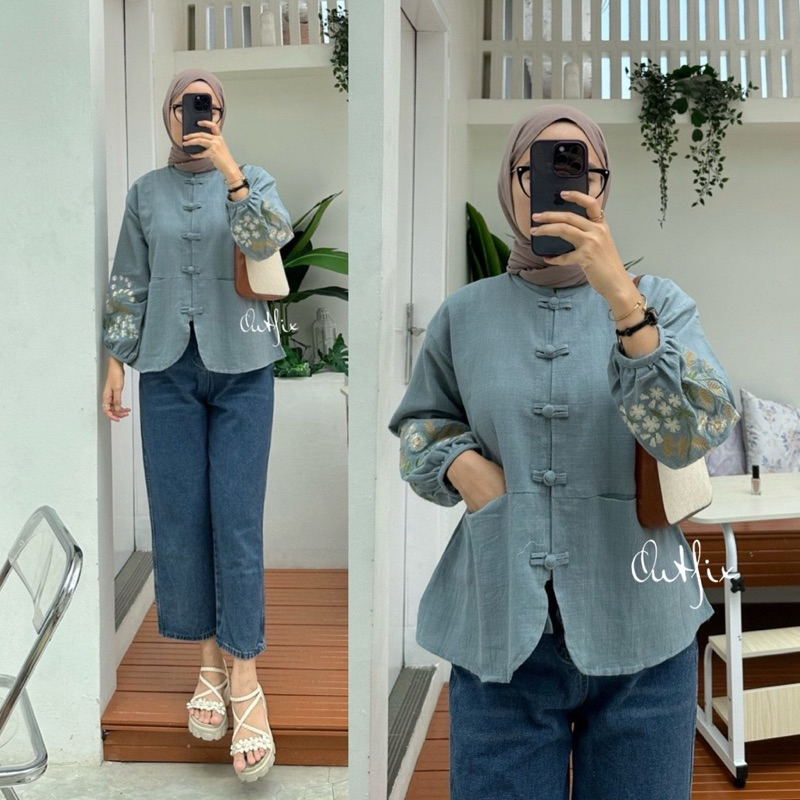 Hanzy Linen Blouse by Outfix