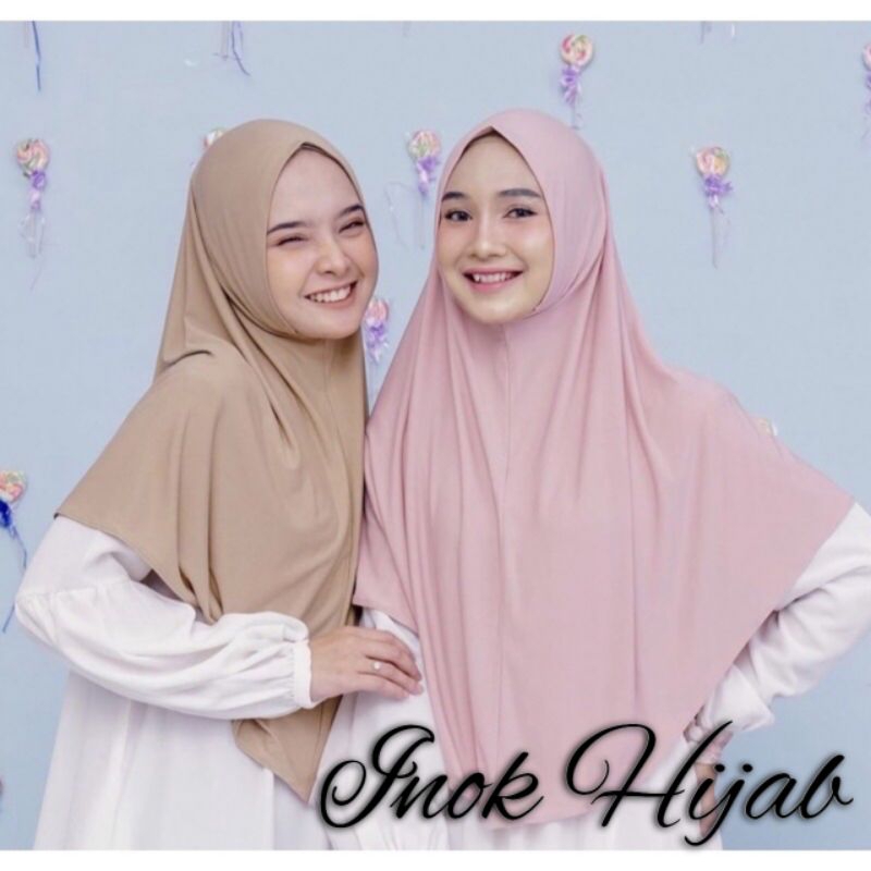 Bergo Hamidah non pet malay Jersey ukuran Xl