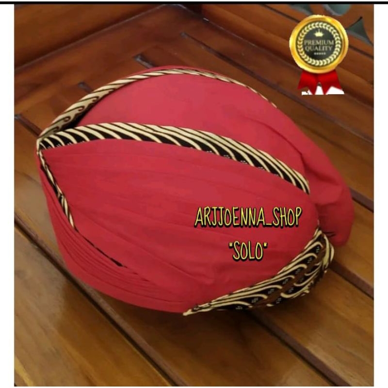 BLANGKON JOGJA LIPAT MERAH LIS SAMURAI ANAK DAN DEWASA