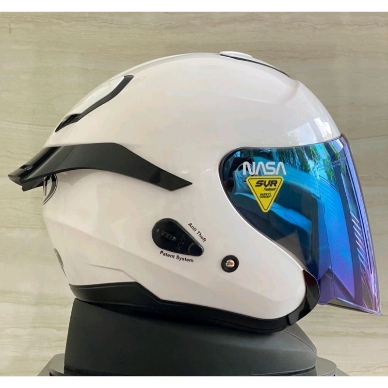HELM KYT KYOTO SOLID WHITE PAKET GANTENG ORIGINAL PRODU