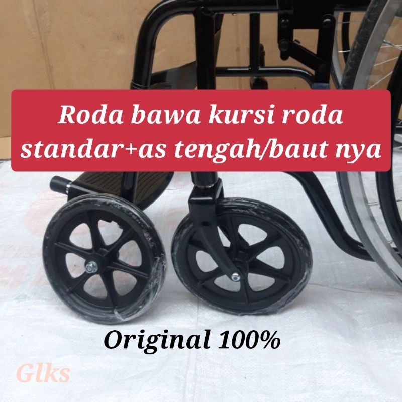 roda depan kursi roda 8 inch original