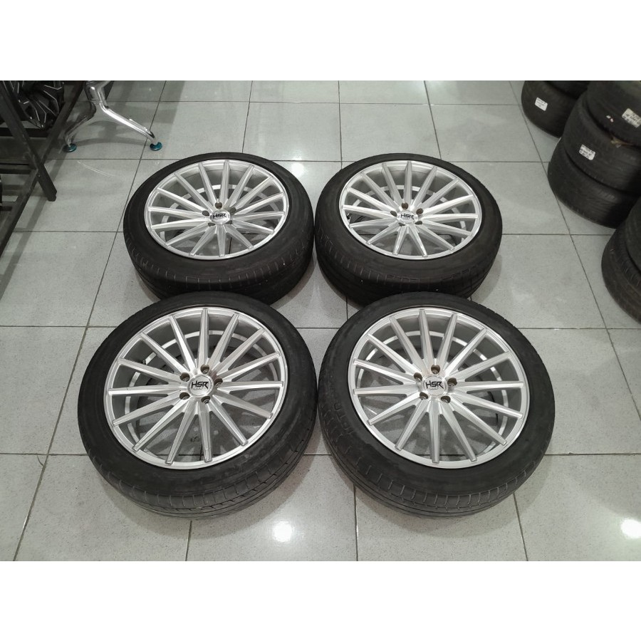 Velg Mobil Bekas Hsr Tsukuba Ring 20x8,5/9,5 Baut 5 Ban 225 45 R20 Crv Juke