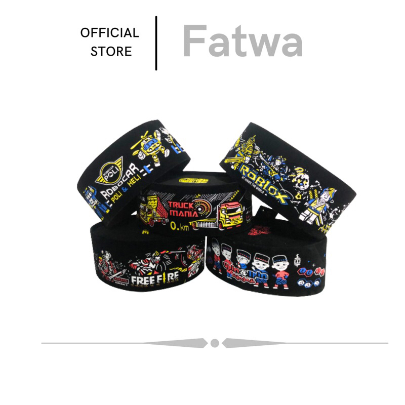 songkok fatwa sablon animasi anak FREE FIRE ROBLOX ROBOCAR POLI TRUK OLENG UPIN IPIN beludru contess