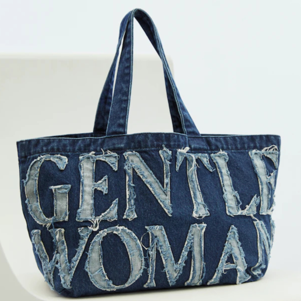 GentleWoman Denim Tote Bag: Navy (Ready & Original)