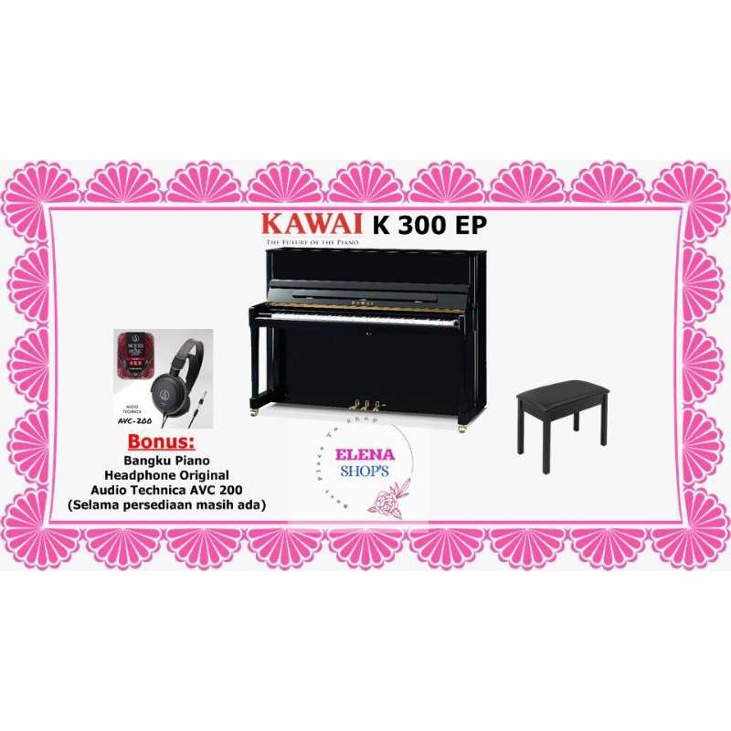 Piano Kawai K300/ K 300/ K-300 Garansi Resmi Kawai Indonesia
