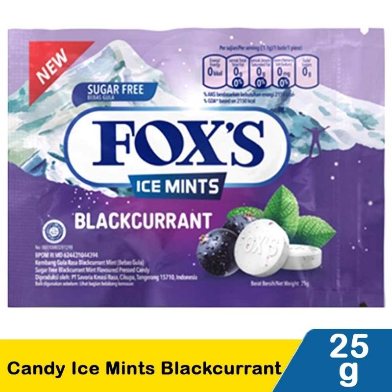 

Fox's Candy Ice Mints Blackcurrant 25G