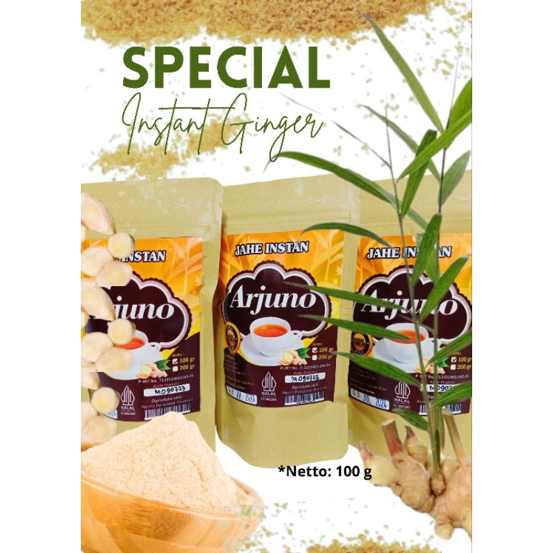 

Jahe Instan Arjuno | Jahe Bubuk/Serbuk | Minuman rempah tradisional | Jamu | Wedang rempah