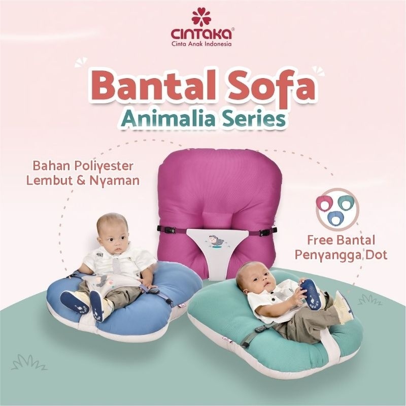 Makassar Cintaka Sofa Bayi Multifungsi + Bantal Dot 3111