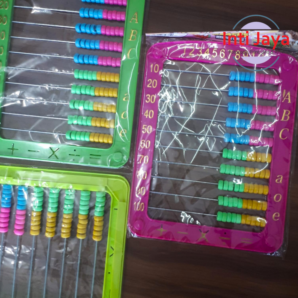 Sempoa Hitung Anak Plastik/ Alat Hitung Sempoa Besar/ Mainan Berhitung