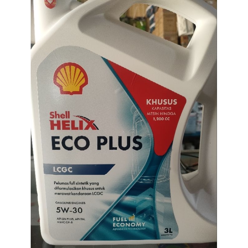 Oli LCGC Shell Eco Plus 5W-30 0W-20 3L ORIGINAL