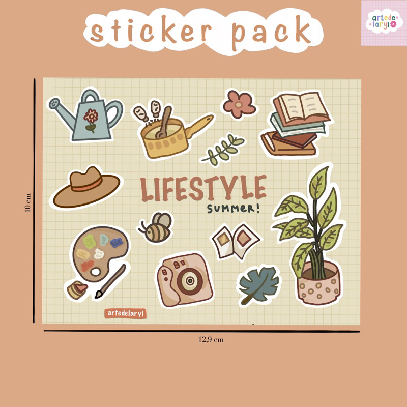 

STIKER AESTHETIC LIFESTYLE SUMMER | KISS CUT STIKER