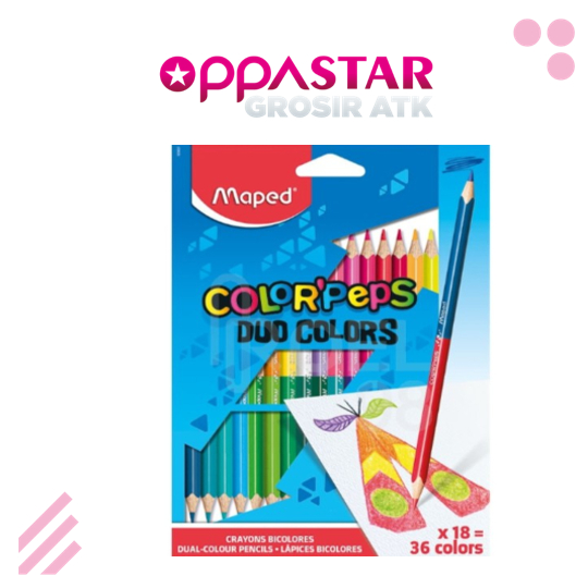 

Pensil Warna Maped Color Peps Duo 18 36 Warna