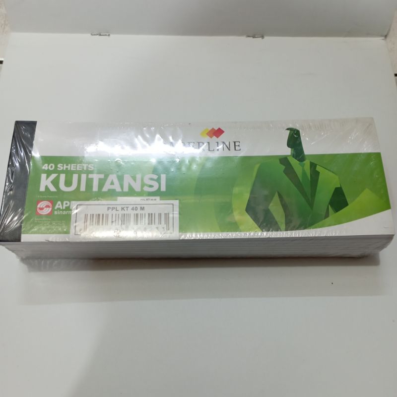 

PAPERLINE KUITANSI PPL KT 40M ( 40 sheets) 10 pcs / pack