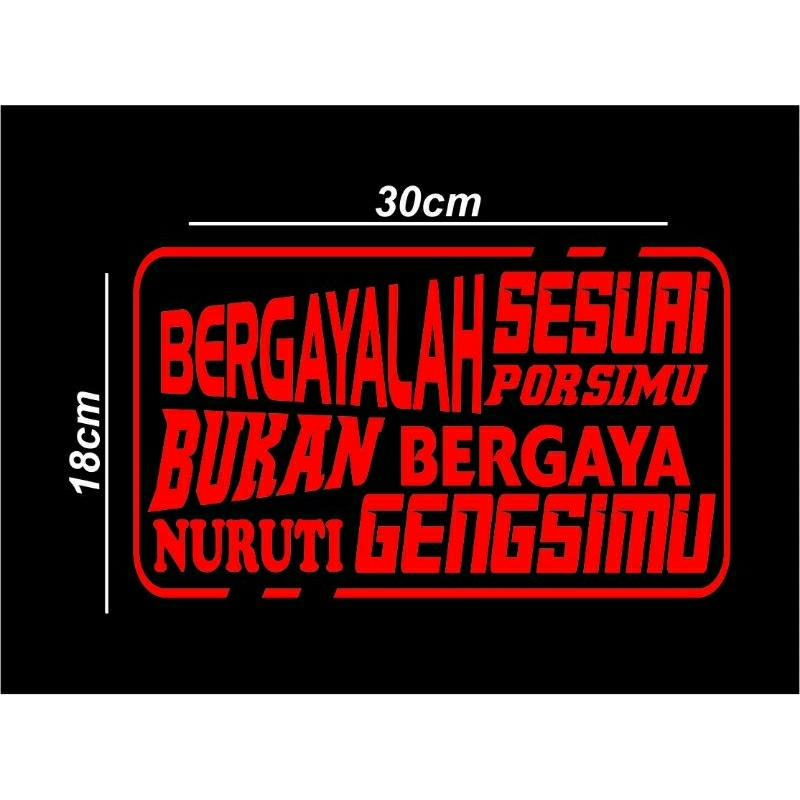 

stiker kata kata bergayalah