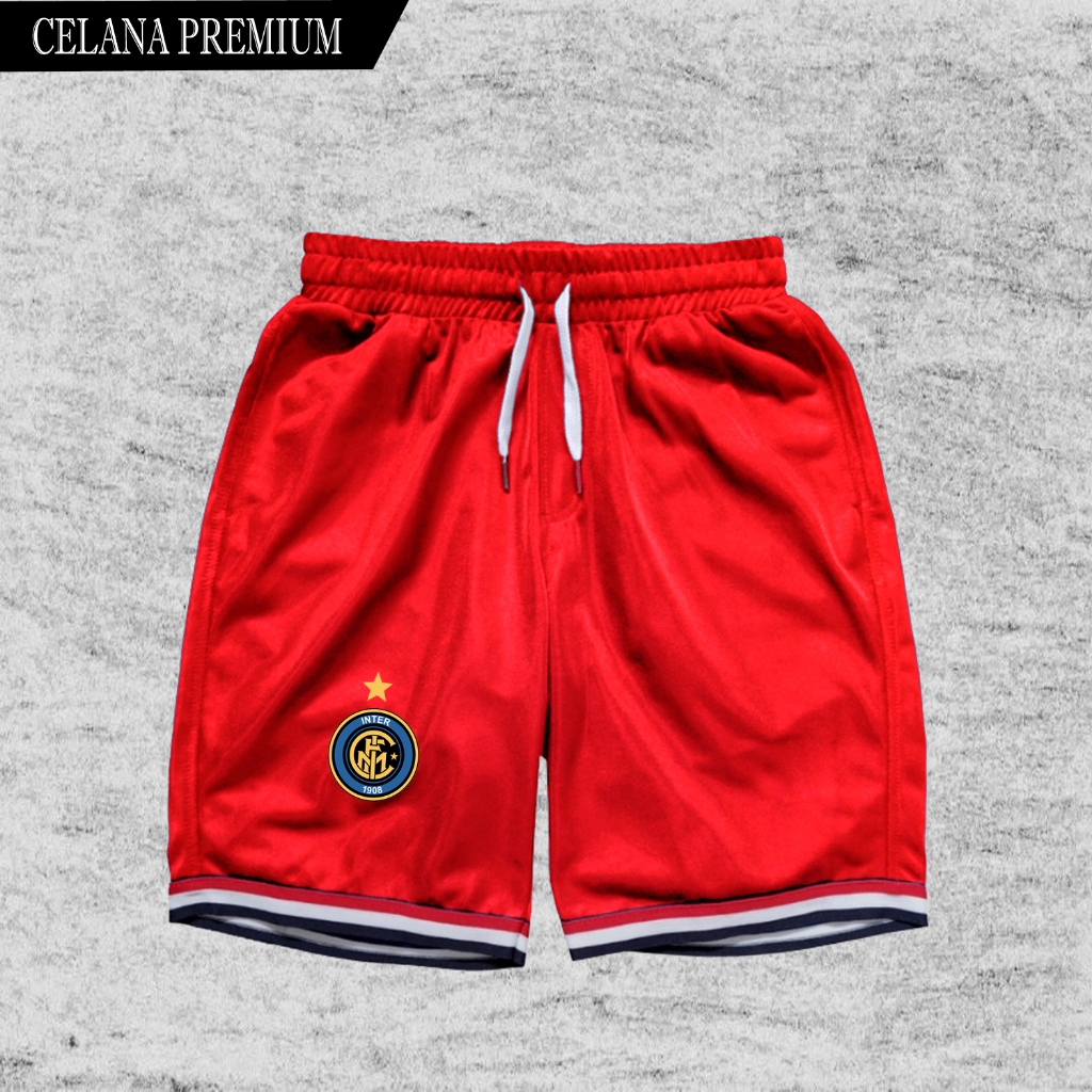 Celana Pendek Pria Dewasa Intermilan/Celana Pendek Kain Barcelona/Celana Pendek Pria Jumbo/Celana Pe