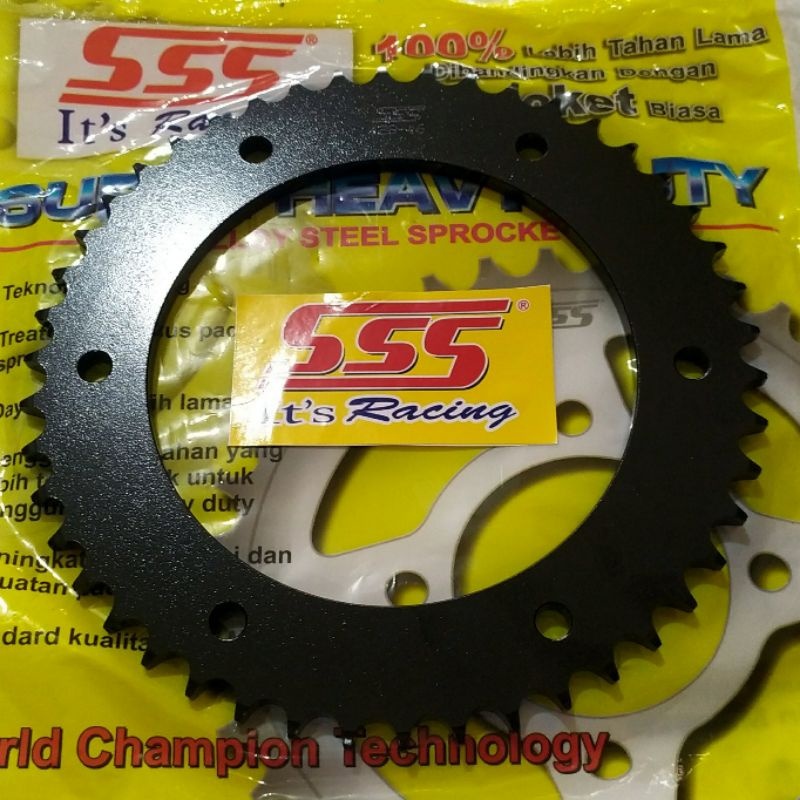 SSS Gear Belakang Hitam 428 CRF 150