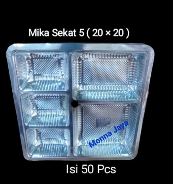 Mika Dus Nasi Kotak 20×20/ Sekat Mika Kotak/ Mika Nasi Kotak/Sekat Mika Nasi Catering/Mika Kotak Nas