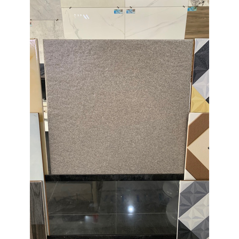 keramik carport/garasi 40x40cm Oscar grey