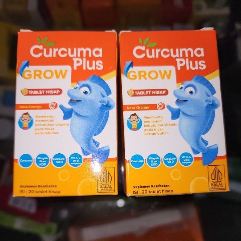 Curcuma Plus Grow tablet hisap Go Talz Permen Vitamin untuk Anak Penambah Nafsu Makan
