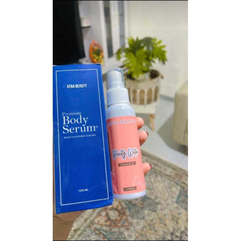 Body serum Korea ( Free Beauty water + AHA booster by aera )