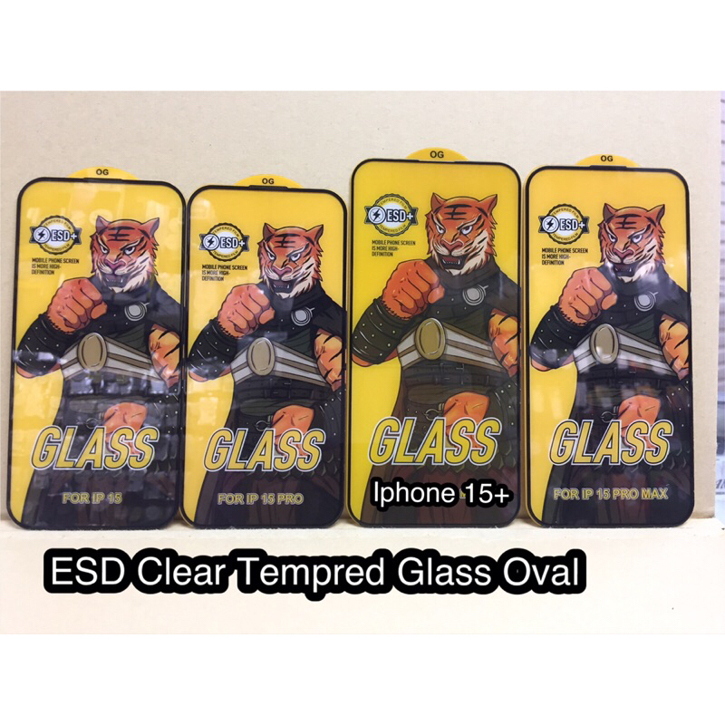 ESD tempred Glass clear Ip 14 Pro / 14Pro max / iphon 15/ iphon 15 plus / iphon 15 Pro / iphon 15 pr